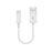 Charger USB Data Cable Charging Cord 20cm S02 for Apple iPad Mini White