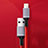 Charger USB Data Cable Charging Cord C03 for Apple iPad Air 4 10.9 (2020) Red