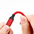 Charger USB Data Cable Charging Cord D03 for Apple iPad 2 Red