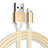 Charger USB Data Cable Charging Cord D04 for Apple iPad Mini Gold