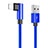 Charger USB Data Cable Charging Cord D16 for Apple iPhone Xs Blue