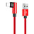 Charger USB Data Cable Charging Cord D16 for Apple iPhone Xs Red