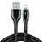 Charger USB Data Cable Charging Cord D23 for Apple iPad 4 Black
