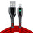 Charger USB Data Cable Charging Cord D23 for Apple iPhone 12 Mini Red