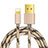 Charger USB Data Cable Charging Cord L01 for Apple iPad 10.2 (2020) Gold