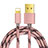 Charger USB Data Cable Charging Cord L01 for Apple iPad 10.2 (2020) Rose Gold