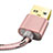 Charger USB Data Cable Charging Cord L01 for Apple iPad 10.2 (2020) Rose Gold