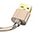 Charger USB Data Cable Charging Cord L01 for Apple iPad 4 Gold