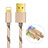 Charger USB Data Cable Charging Cord L01 for Apple iPad Mini 2 Gold