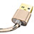 Charger USB Data Cable Charging Cord L01 for Apple iPhone 5 Gold