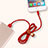 Charger USB Data Cable Charging Cord L05 for Apple iPad 10.2 (2020) Red