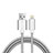 Charger USB Data Cable Charging Cord L07 for Apple iPhone 8 Plus Silver