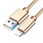 Charger USB Data Cable Charging Cord L08 for Apple iPad Air 3 Gold