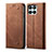 Cloth Case Stands Flip Cover B01S for Huawei Honor X8b Brown