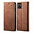 Cloth Case Stands Flip Cover B01S for Vivo iQOO Z6 5G Brown