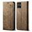 Cloth Case Stands Flip Cover B01S for Vivo iQOO Z6 5G Khaki