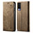 Cloth Case Stands Flip Cover B01S for Vivo V21e 5G Khaki