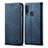 Cloth Case Stands Flip Cover B01S for Vivo Y11 Blue