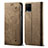 Cloth Case Stands Flip Cover B01S for Vivo Y21 Khaki