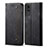 Cloth Case Stands Flip Cover B01S for Vivo Y31 (2021) Black