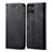 Cloth Case Stands Flip Cover B01S for Vivo Y33e 5G Black