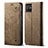 Cloth Case Stands Flip Cover B01S for Vivo Y33e 5G Khaki