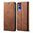 Cloth Case Stands Flip Cover B01S for Vivo Y53s t2 Brown