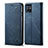 Cloth Case Stands Flip Cover B01S for Vivo Y55s 5G Blue