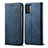 Cloth Case Stands Flip Cover B01S for Vivo Y76s 5G Blue