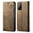 Cloth Case Stands Flip Cover B01S for Xiaomi Mi 10T 5G Khaki