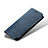 Cloth Case Stands Flip Cover B01S for Xiaomi Mi 13 5G Blue