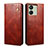 Cloth Case Stands Flip Cover B01S for Xiaomi Redmi 13C Brown