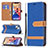 Cloth Case Stands Flip Cover for Apple iPhone 13 Blue