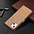 Cloth Case Stands Flip Cover for Apple iPhone 13 Brown