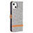 Cloth Case Stands Flip Cover for Apple iPhone 13 Gray