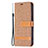 Cloth Case Stands Flip Cover for Apple iPhone 13 Mini Brown