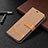 Cloth Case Stands Flip Cover for Apple iPhone 13 Mini Brown