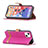 Cloth Case Stands Flip Cover for Apple iPhone 13 Mini Hot Pink