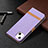 Cloth Case Stands Flip Cover for Apple iPhone 13 Mini Purple