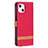 Cloth Case Stands Flip Cover for Apple iPhone 13 Mini Red