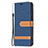 Cloth Case Stands Flip Cover for Apple iPhone 13 Navy Blue