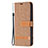 Cloth Case Stands Flip Cover for Apple iPhone 13 Pro Brown