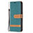 Cloth Case Stands Flip Cover for Apple iPhone 13 Pro Green