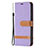 Cloth Case Stands Flip Cover for Apple iPhone 13 Pro Purple