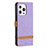 Cloth Case Stands Flip Cover for Apple iPhone 13 Pro Purple