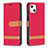 Cloth Case Stands Flip Cover for Apple iPhone 13 Red