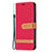 Cloth Case Stands Flip Cover for Apple iPhone 13 Red