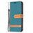 Cloth Case Stands Flip Cover for Apple iPhone 14 Green