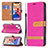 Cloth Case Stands Flip Cover for Apple iPhone 14 Hot Pink