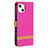 Cloth Case Stands Flip Cover for Apple iPhone 14 Hot Pink